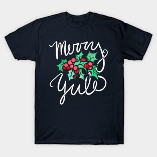 Merry Yule Holly Berries T-Shirt